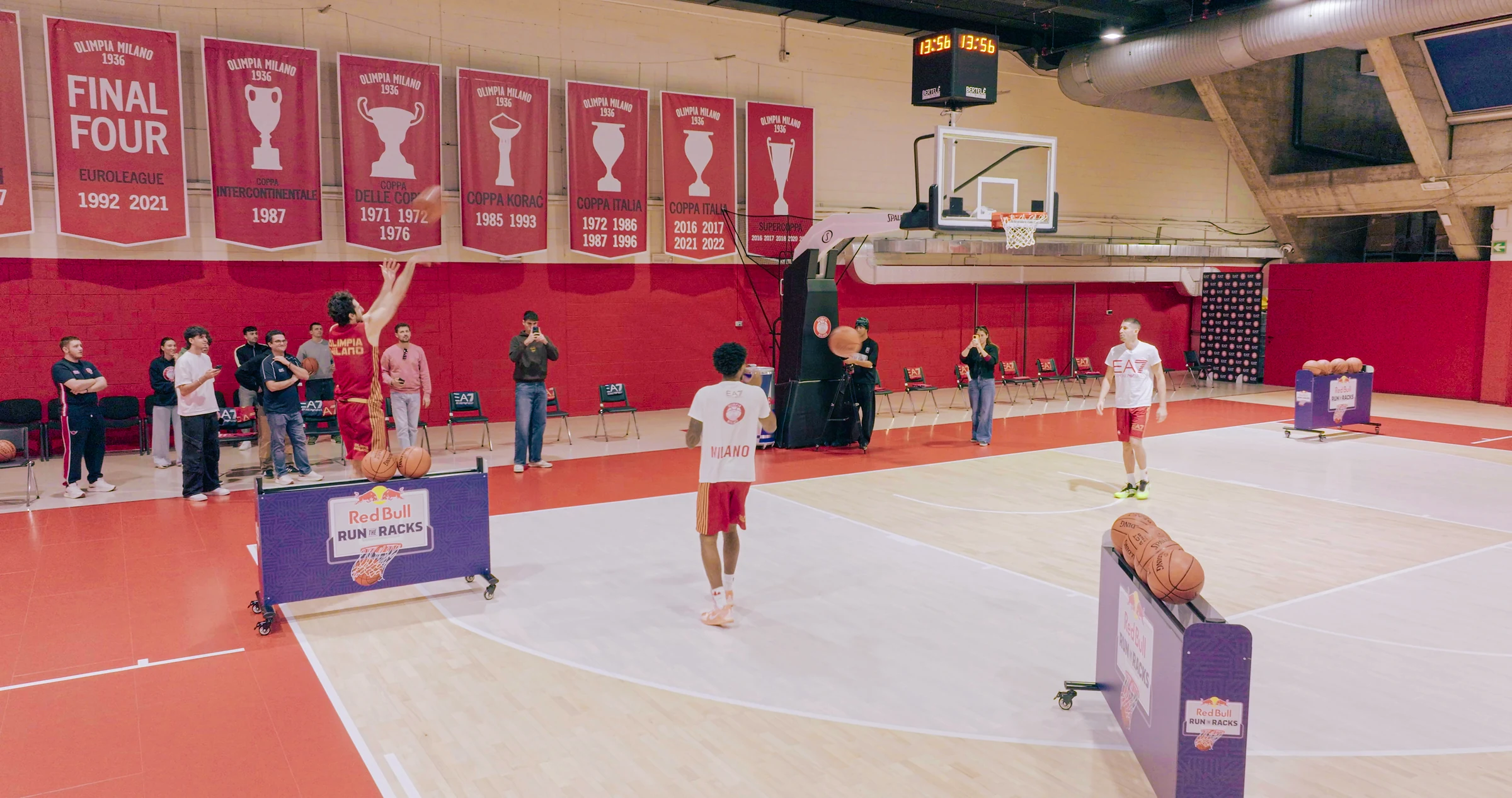 Riprese indoor per Red Bull e Olimpia Milano